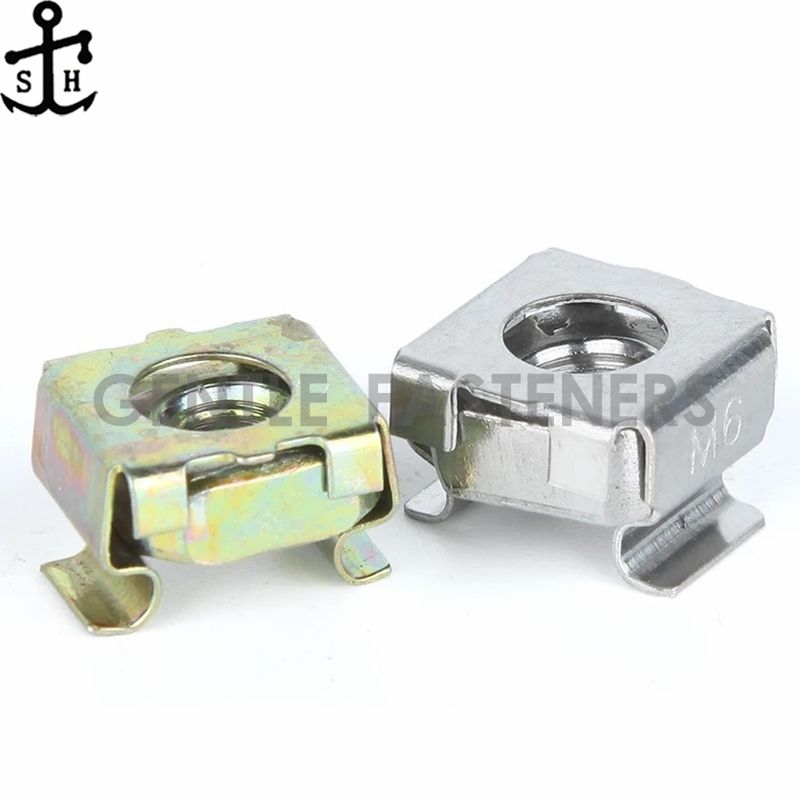Carbon steel zinc plated cage nut