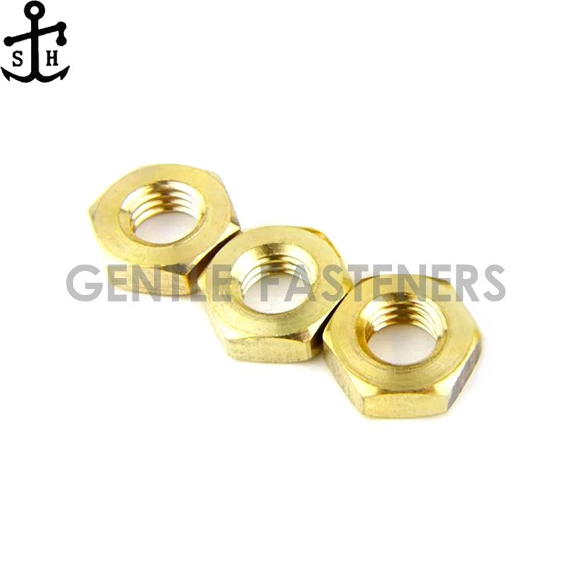 Brass DIN 439 hex thin nut