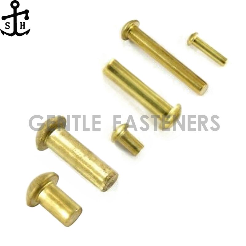 Brass DIN 660 solid rivet