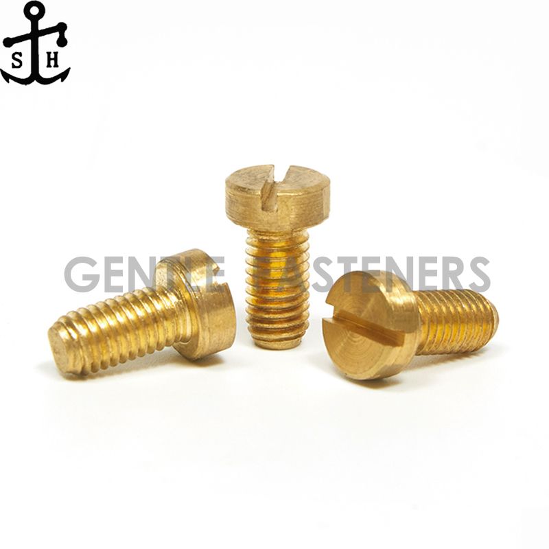 Brass DIN84 M8X16 Slotted Cheese Head Screws